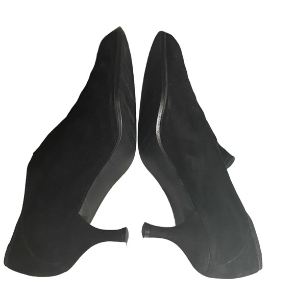 Stuart Weitzman black Suede Slip On Booties size 10 M - Picture 7 of 11